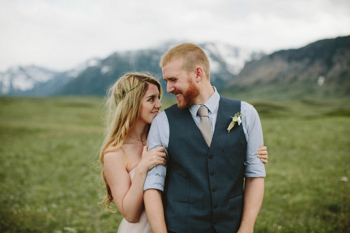 bride and groom portrait