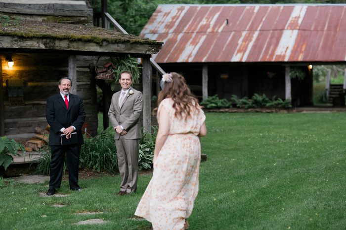 bride walking down aisle