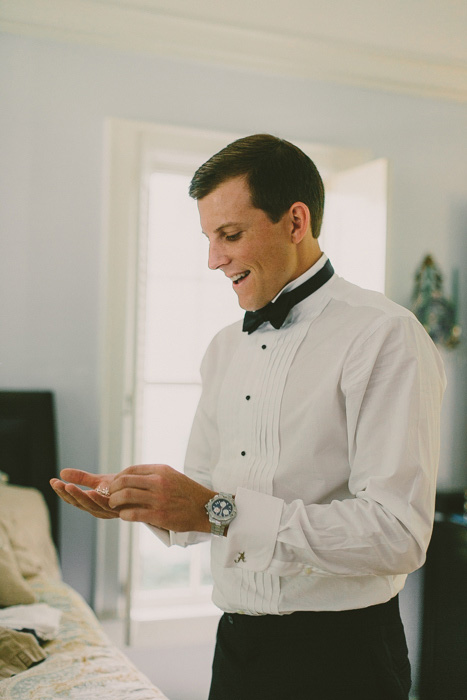 groom getting ready