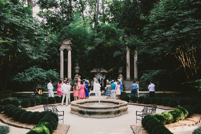 garden wedding ceremony