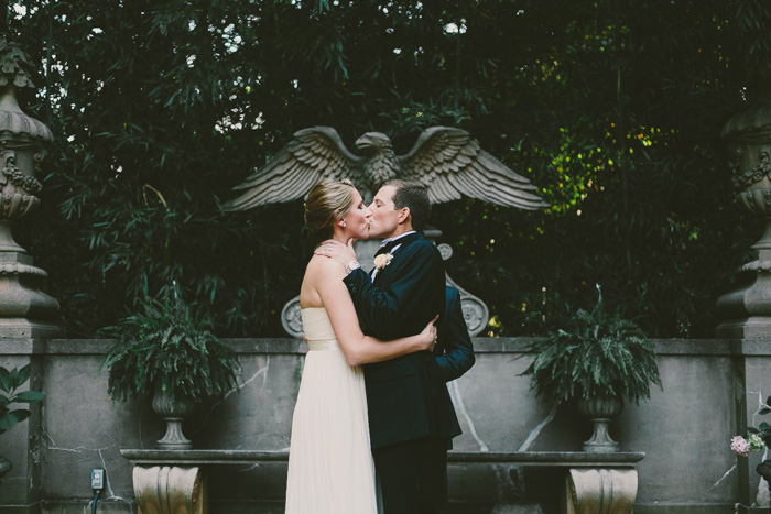 wedding ceremony kiss