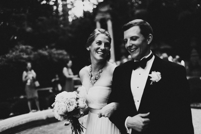 bride and groom recessional