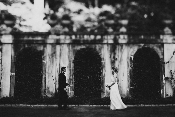 bride and groom first look