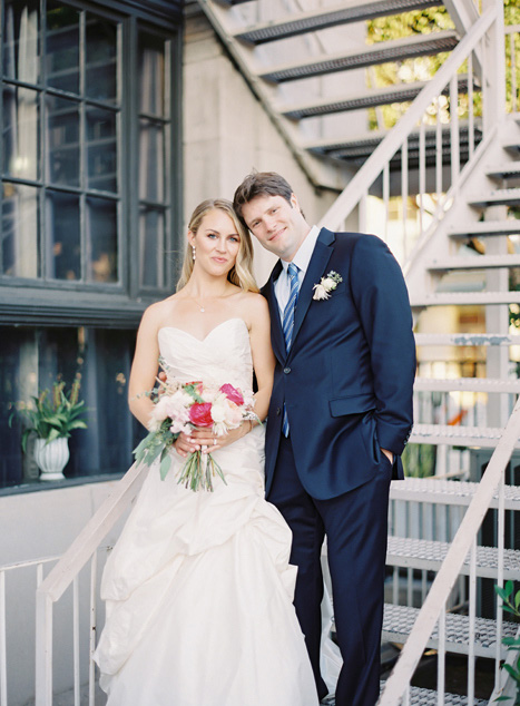 bride and groom portrait