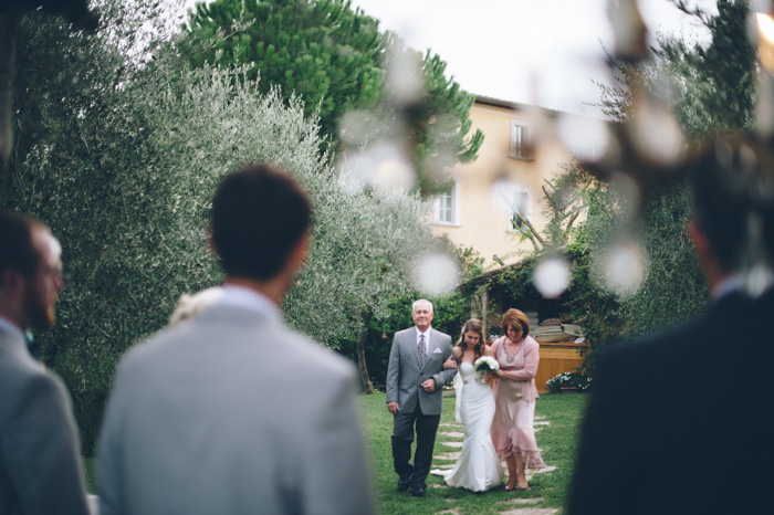 bride walking down the aisle