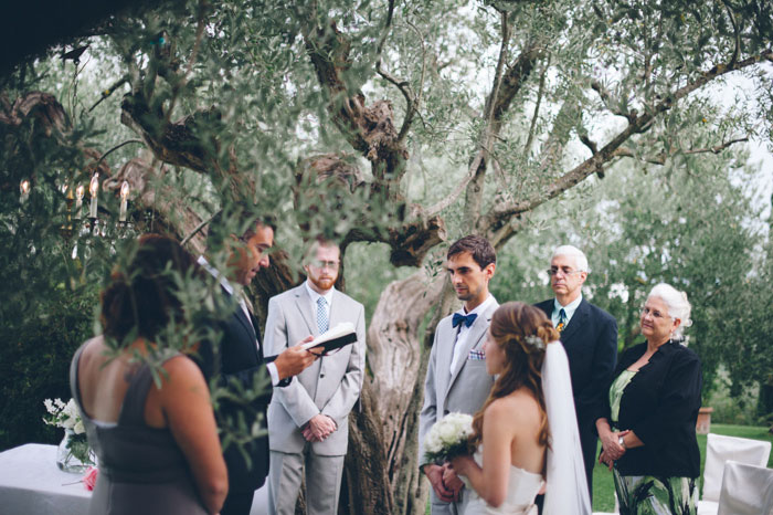 bride and groom at the altar