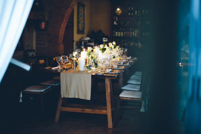 wedding reception table