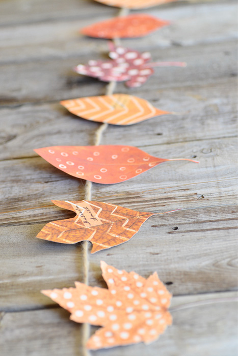 diy place cards autumn