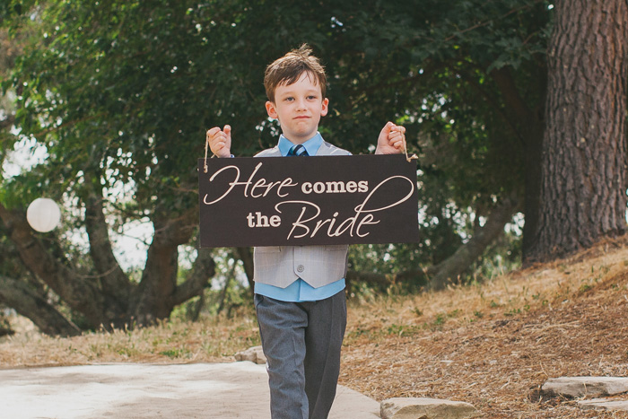 Here Comes the Bride sign