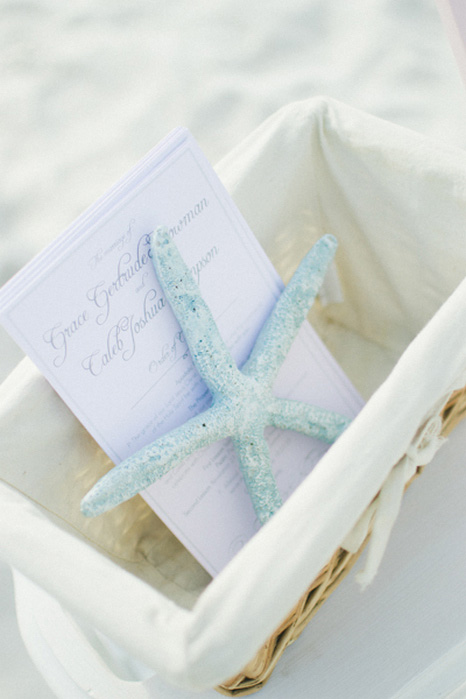 beach wedding programs