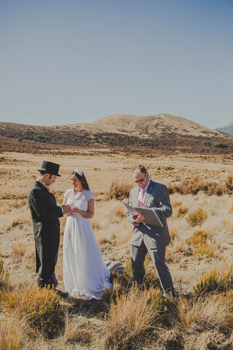 New Zealand mountain elopement