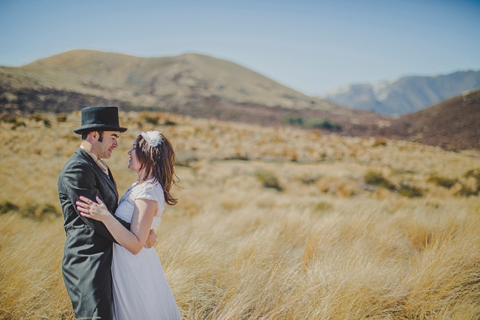 bride and groom portrait