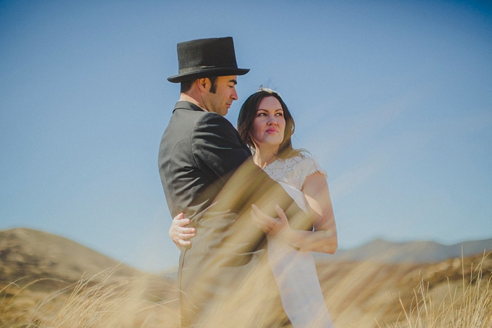 bride and groom portrait