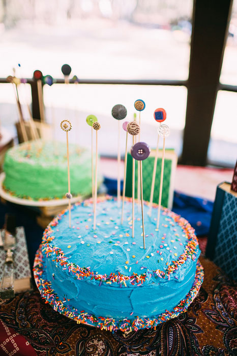 colorful homemade wedding cakes