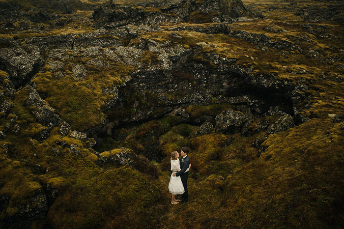 Iceland wedding portrait