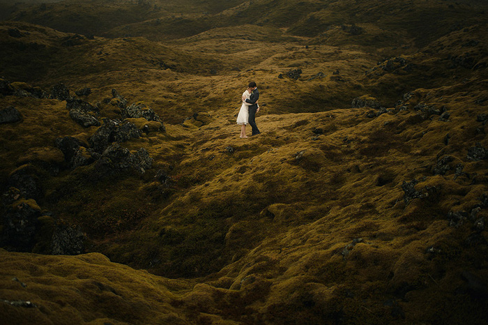 Iceland wedding portrait