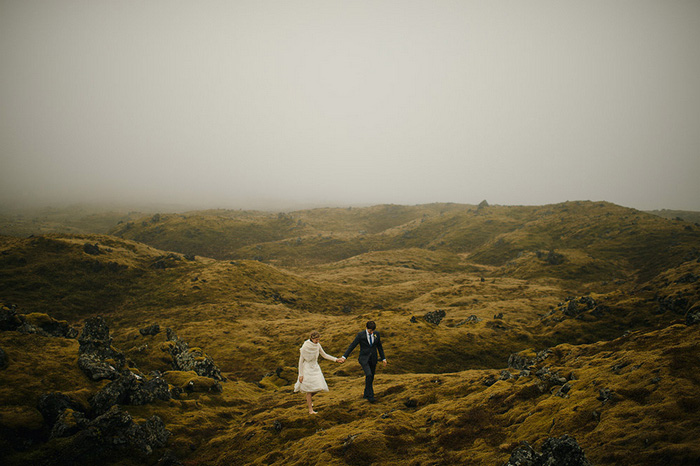 Iceland wedding portrait