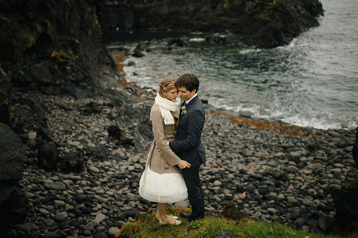 iceland elopement portrait