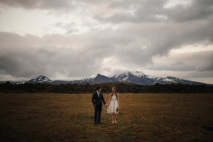 Iceland wedding portrait