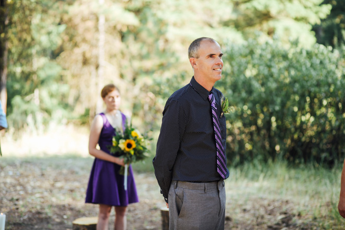 groom waiting at the altar