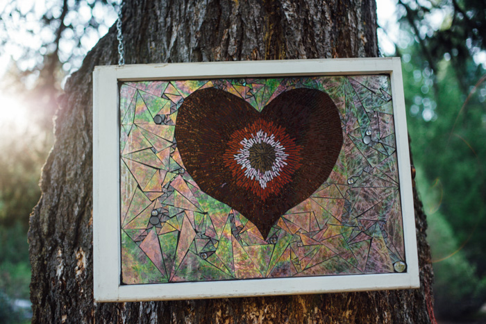 stained glass heart