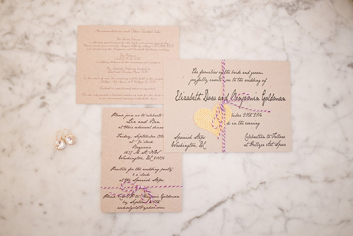 handwritten wedding invitation