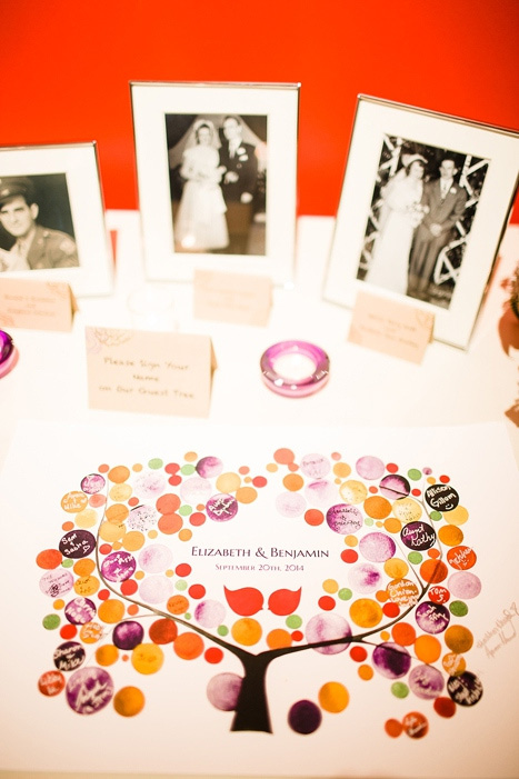 wedding guest book table