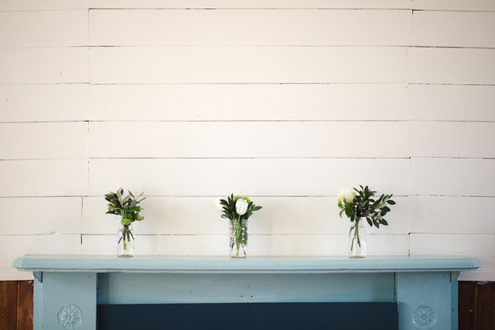 mason jar centerpieces on mantle