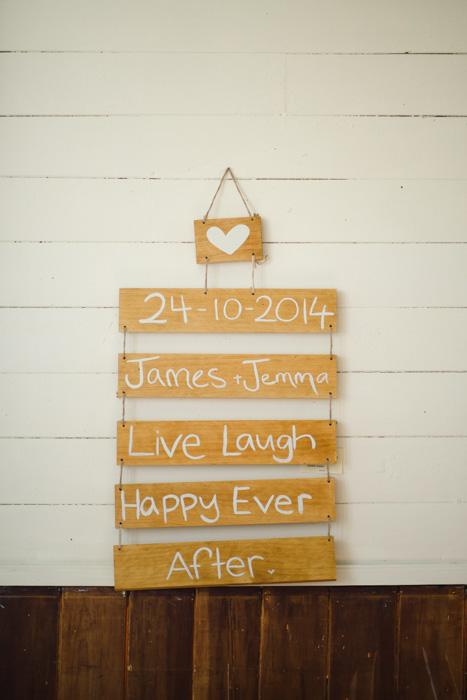 rustic wedding sign