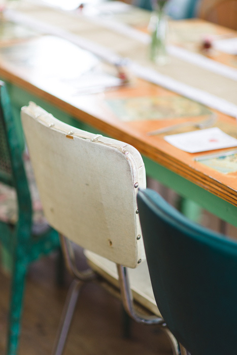 vinyl wedding chairs