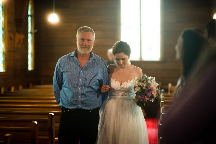 bride walking down the aisle