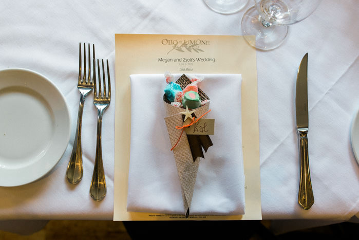 restaurant reception table setting