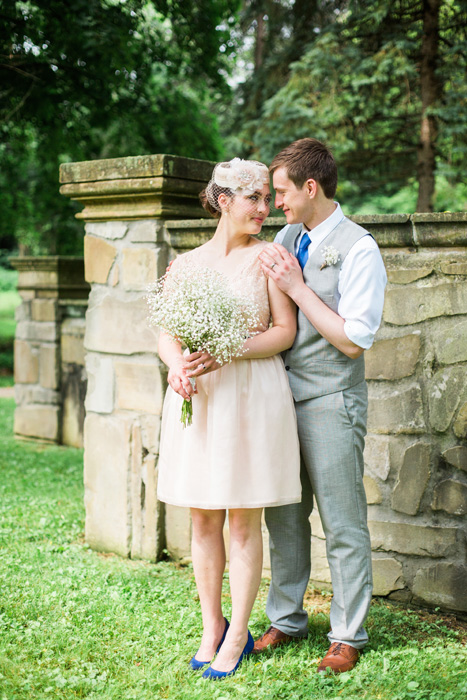 bride and groom portrait