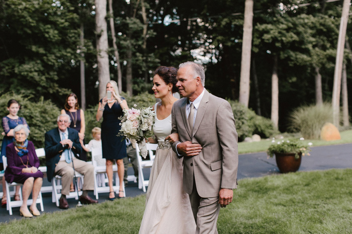 bride walking down aisle