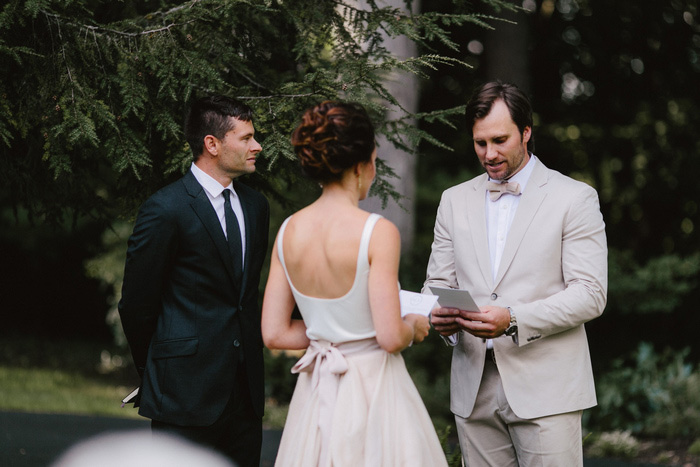 backyard wedding ceremony