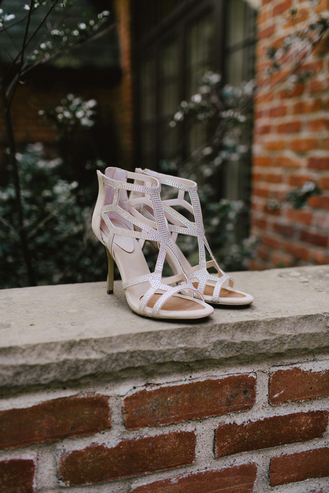strappy wedding shoes