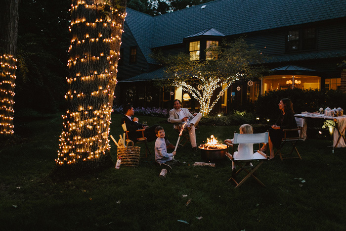 outdoor at-home reception