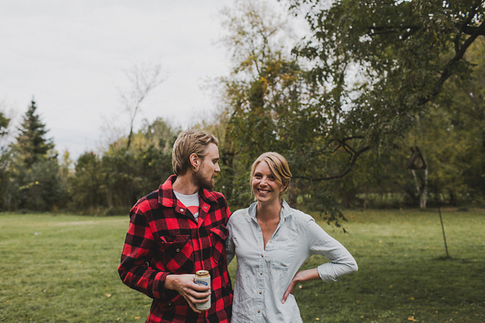 casual bride and groom before wedding