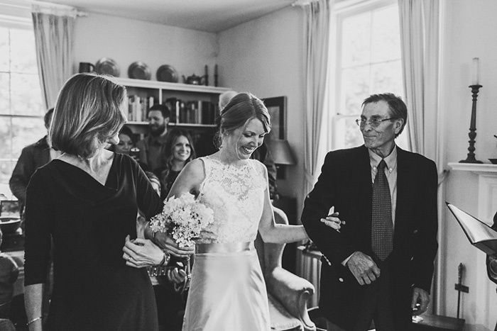 bride walking down the aisle