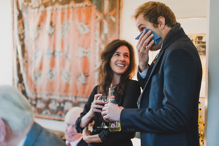 tearful wedding guest