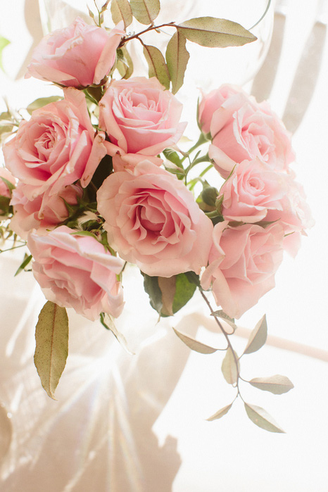 pink rose centerpiece