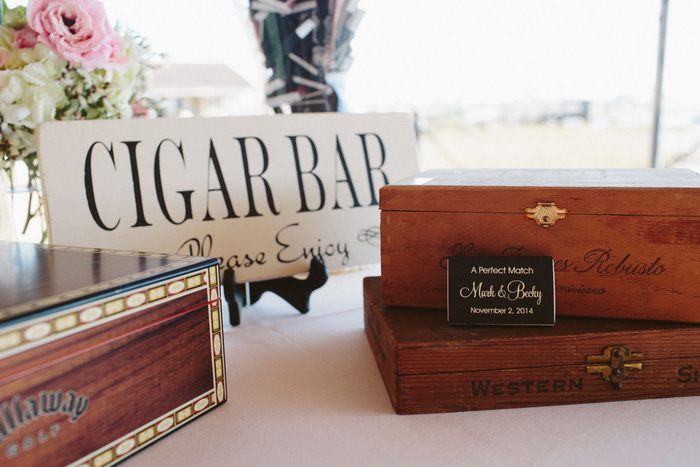 wedding cigar bar