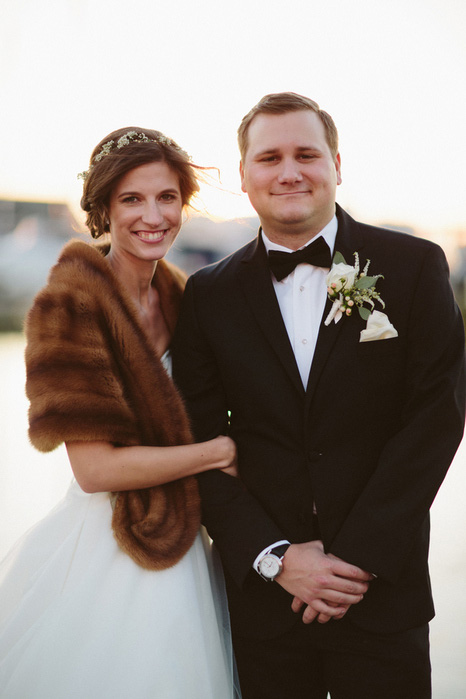 bride and groom portrait