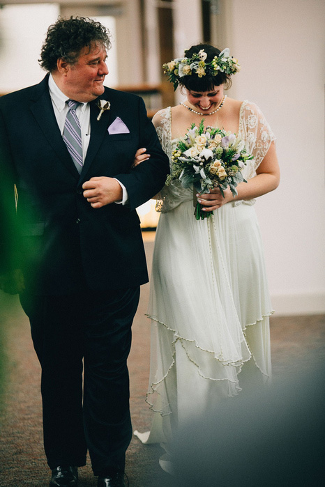 bride walking down the aisle