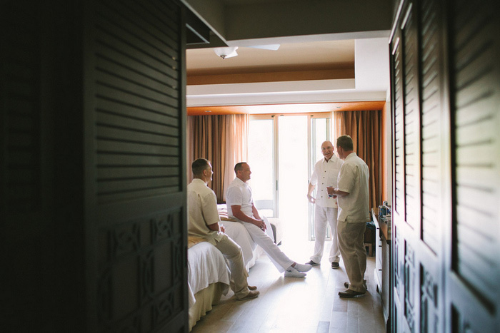 groomsmen getting ready