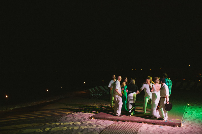 wedding guests dancing