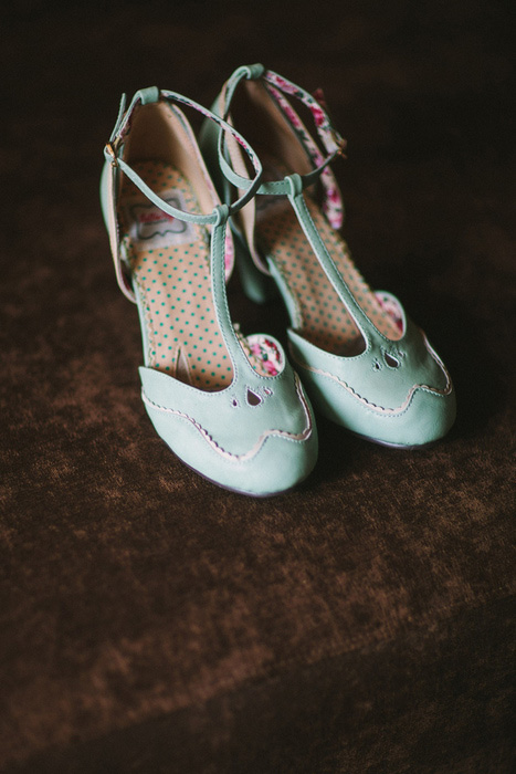 mint green wedding shoes