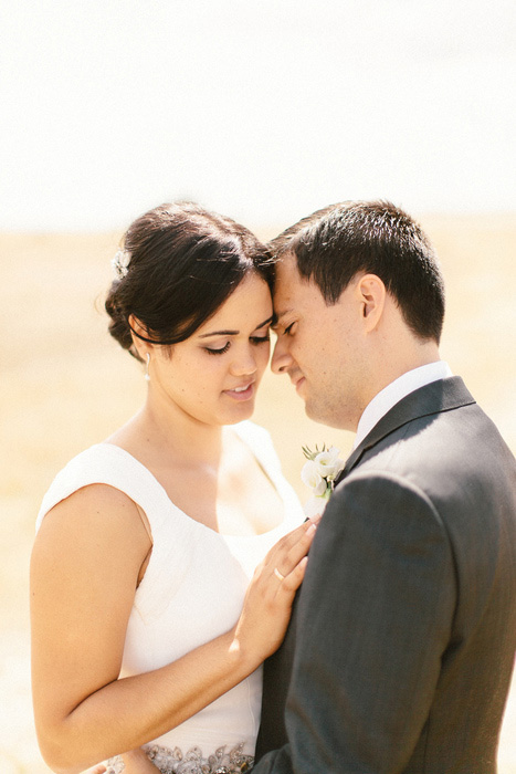 intimate wedding portrait