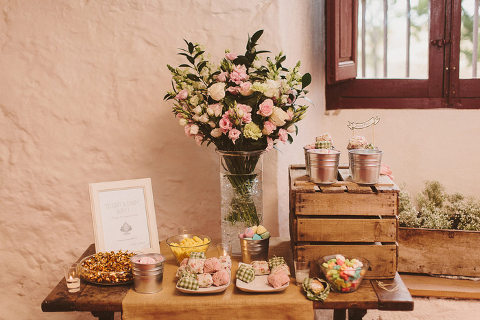 wedding dessert table