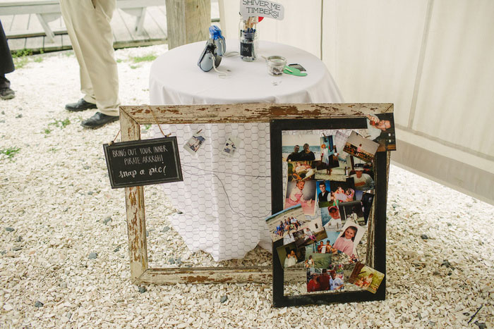 photo booth table